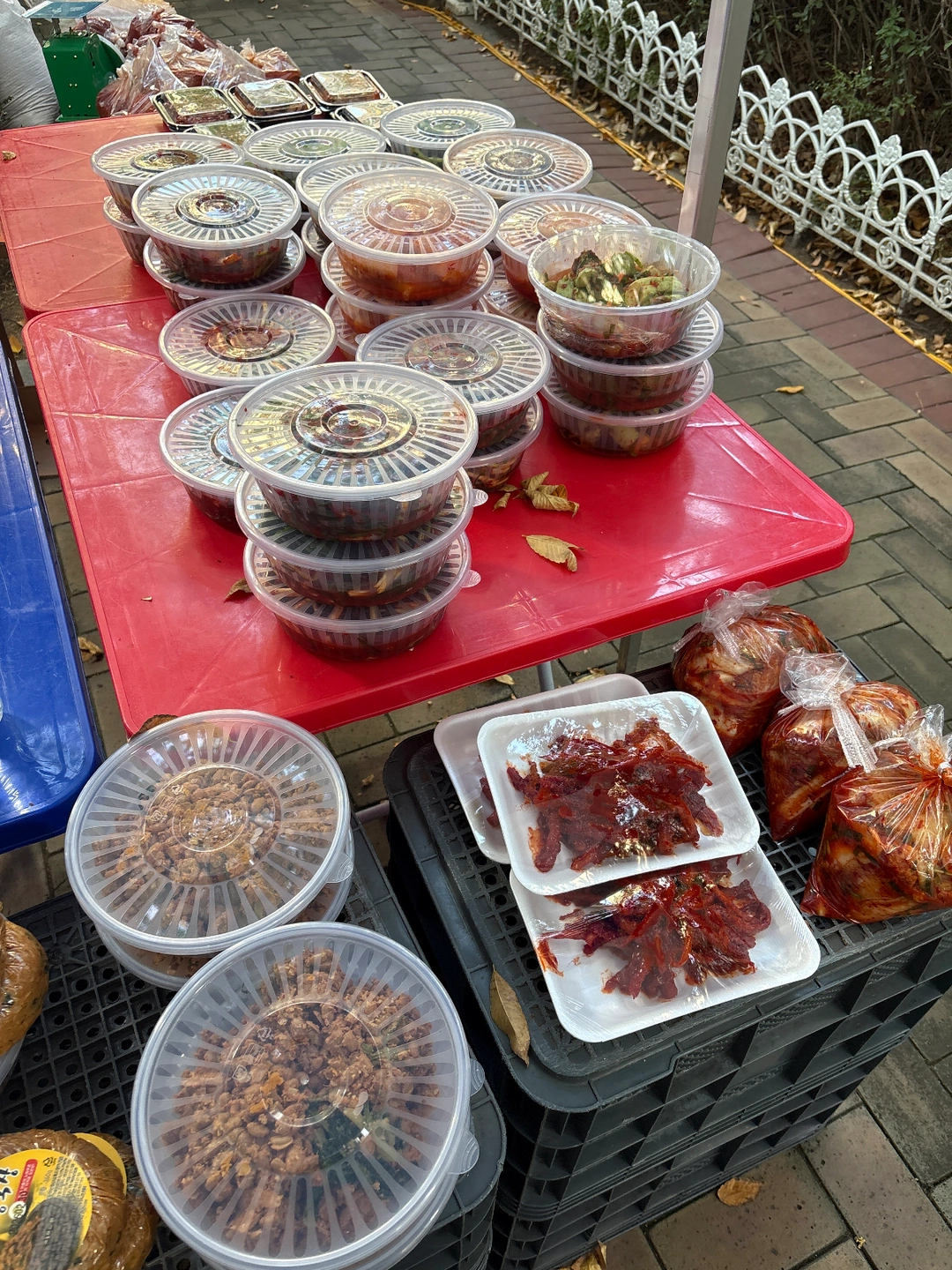 알뜰장 반찬등 식품 소분 및 판매