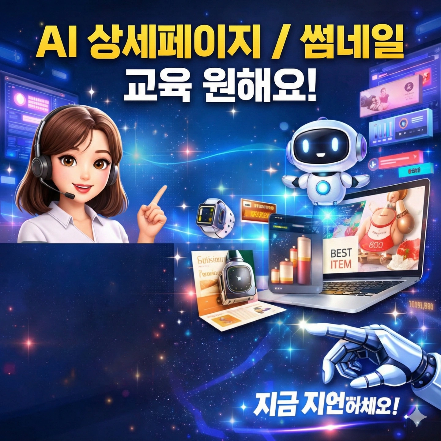 Ai활용 상세페이지/썸네일 사진동영상 제작 교육