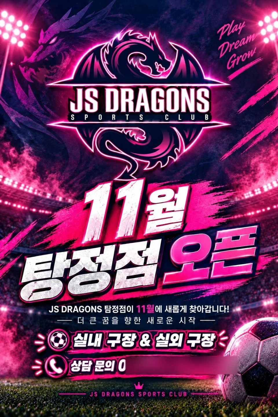 JS DRAGONS 탕정점 강사님 및 기시님 모집