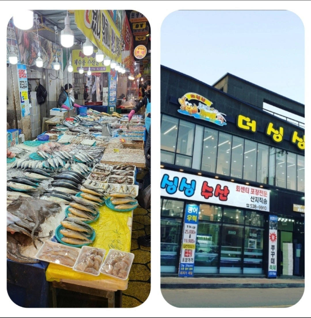 더싱싱횟집서빙직원및파트타임/시장수산가게직원