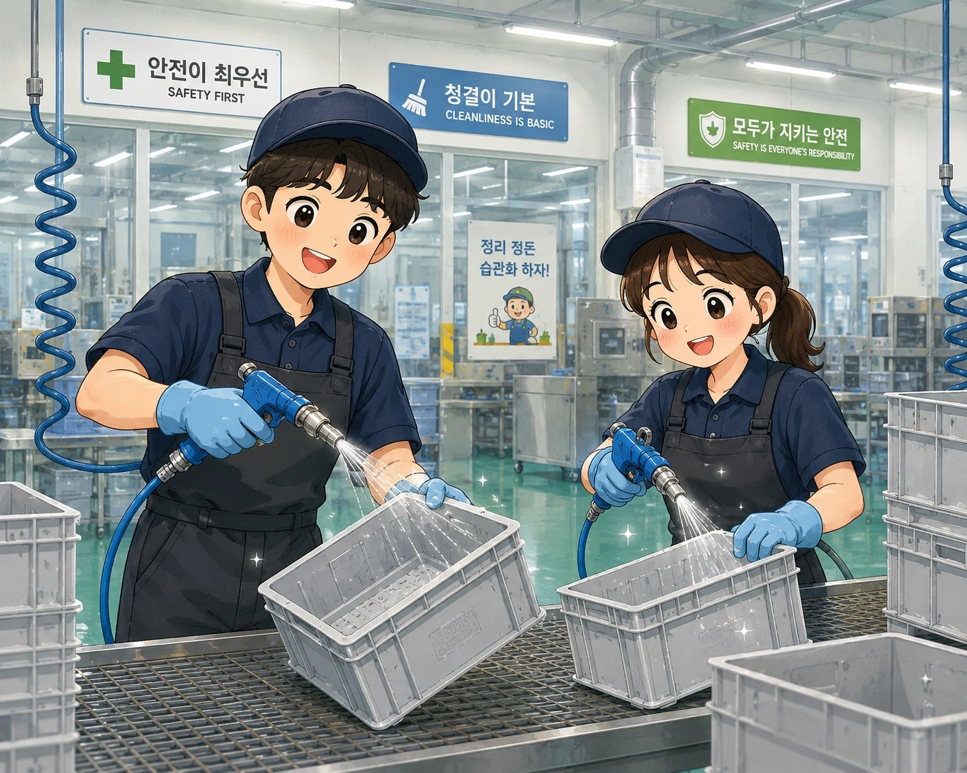 플라스틱 박스 세척 및 부자재 분리 인원 모집