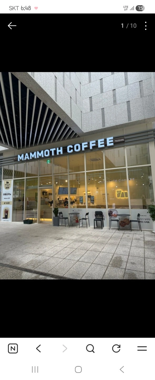 동탄역 매머드커피 평일11:00~13:30