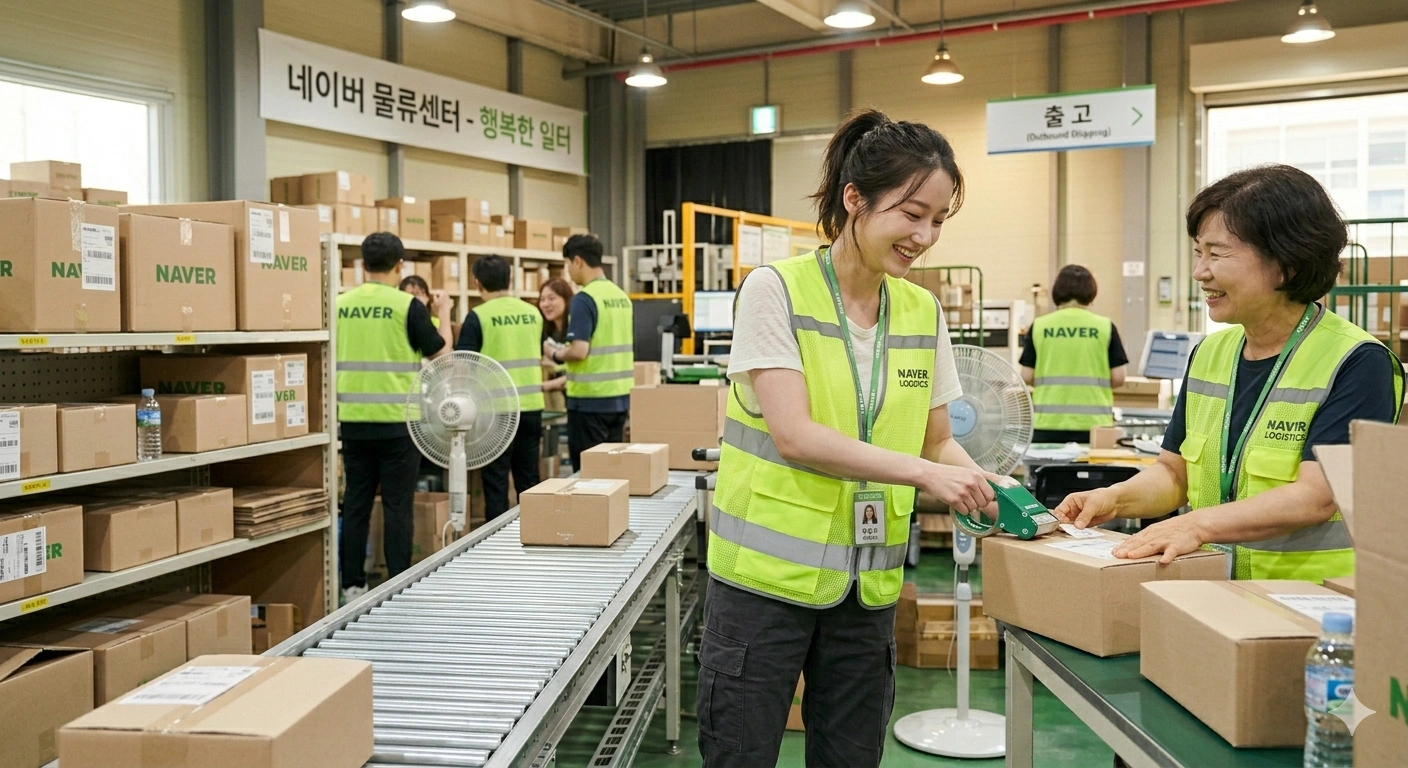 물류행사 당일지급 20만원 네이버 인원모집