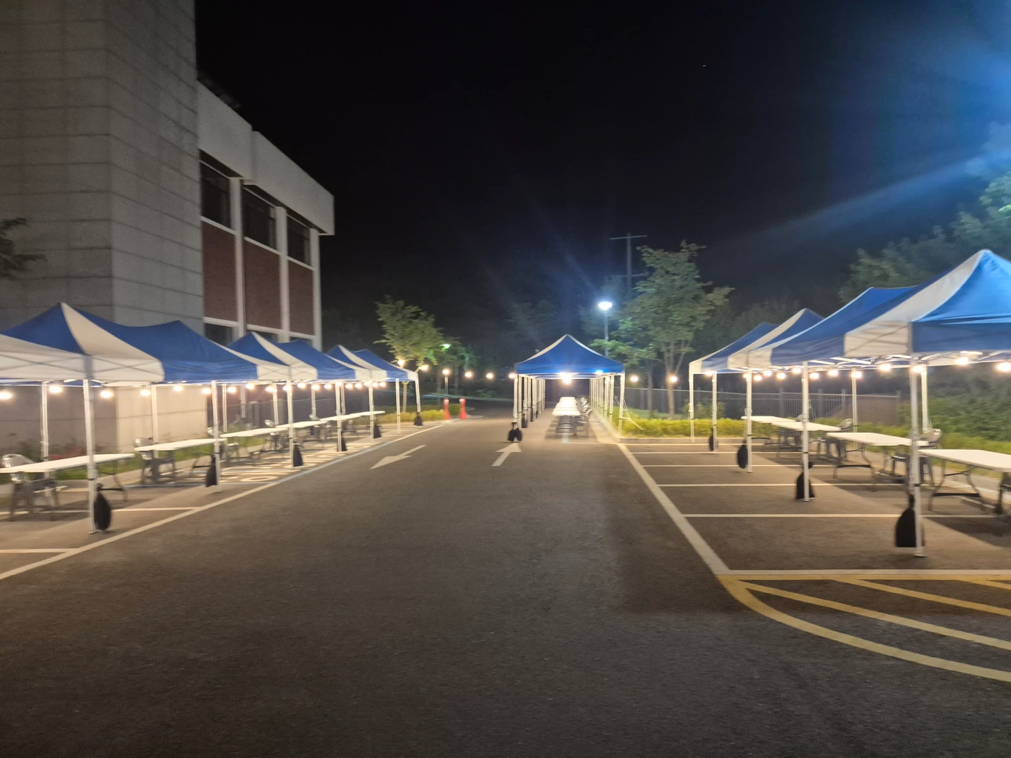 한밭대학교 축제 철거현장