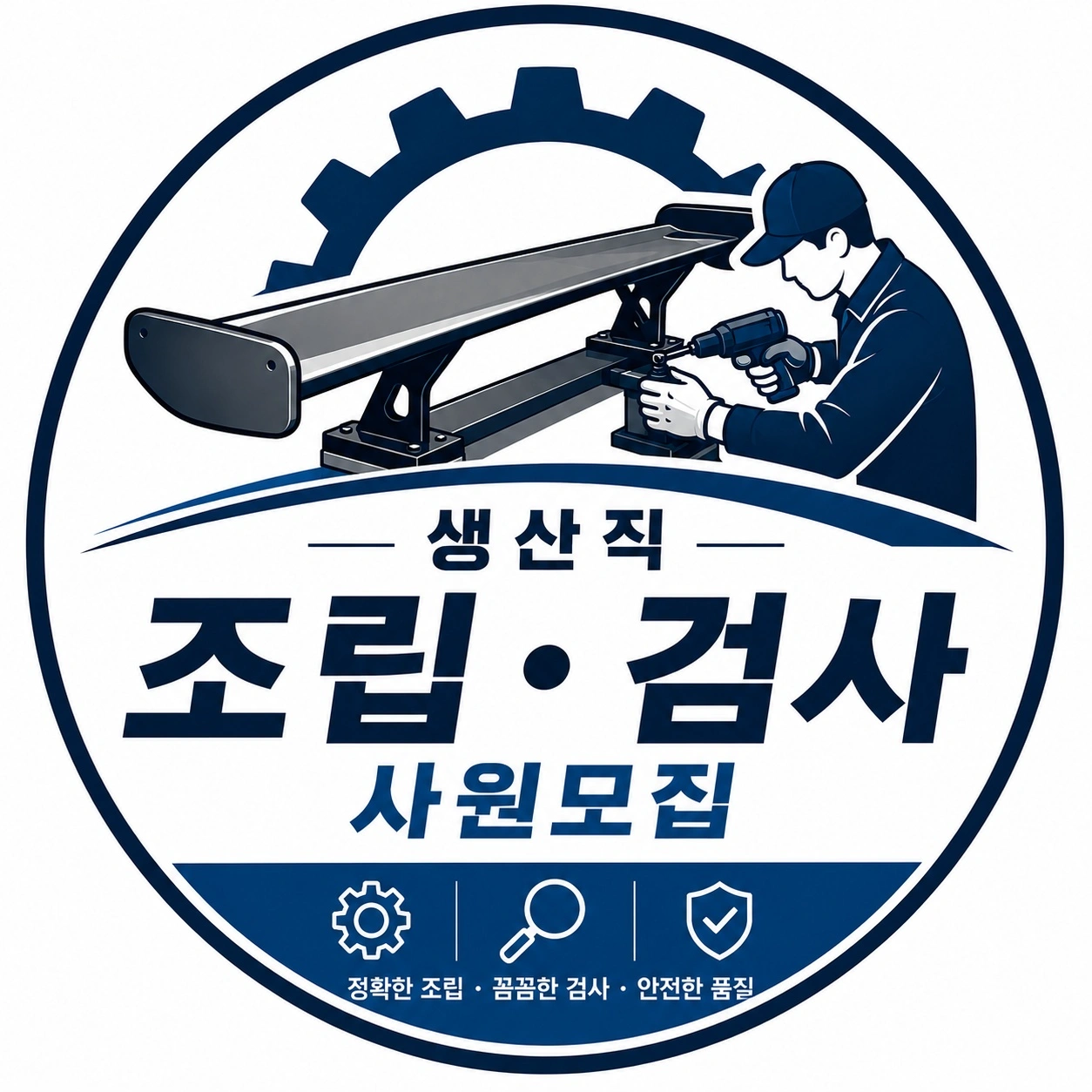 자동차 범퍼조립 생산직 사원 모집