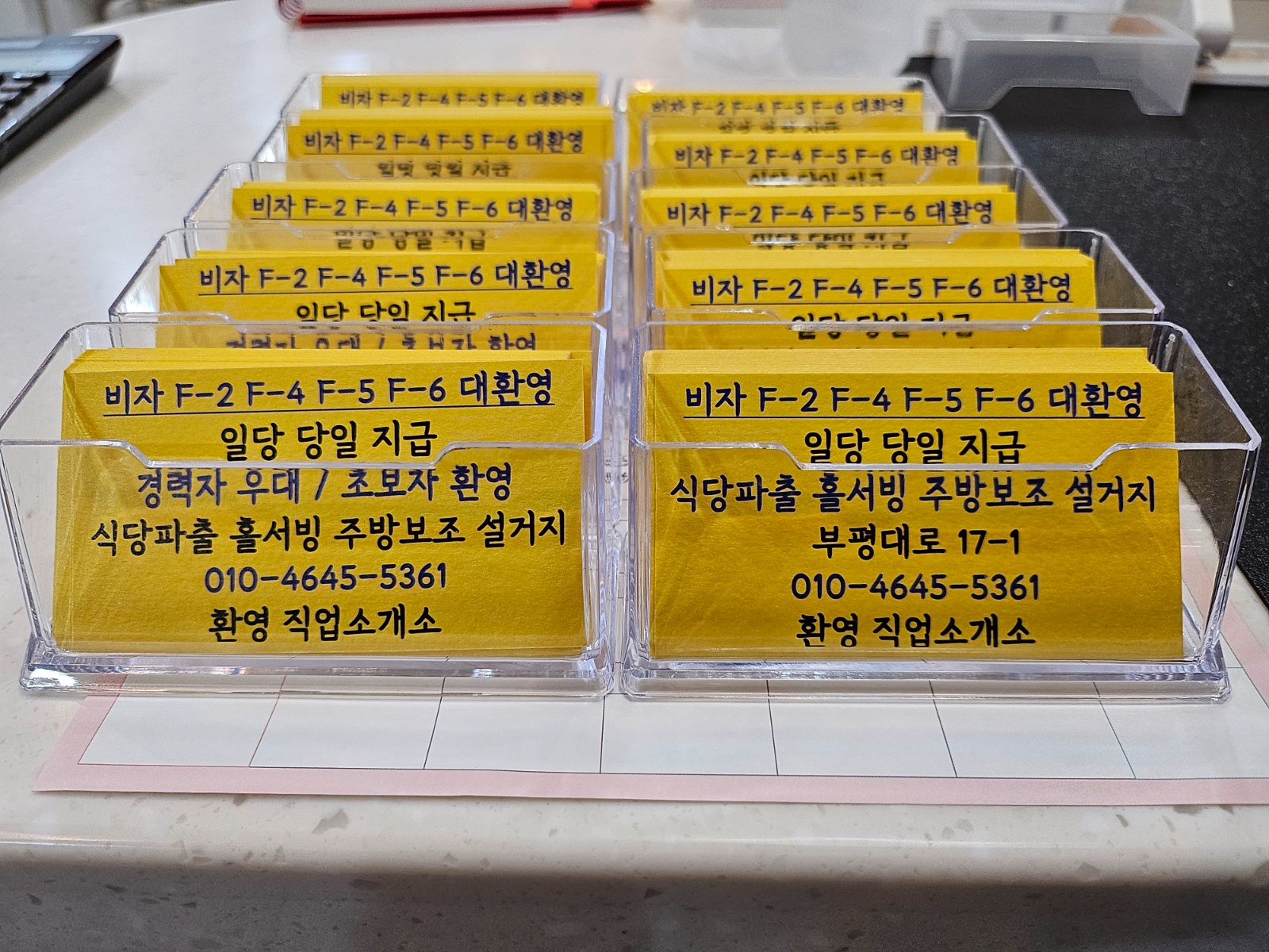 식당파출 홀서빙 주방보조 남여모두 가능 당일지급/F비자 공고 썸네일