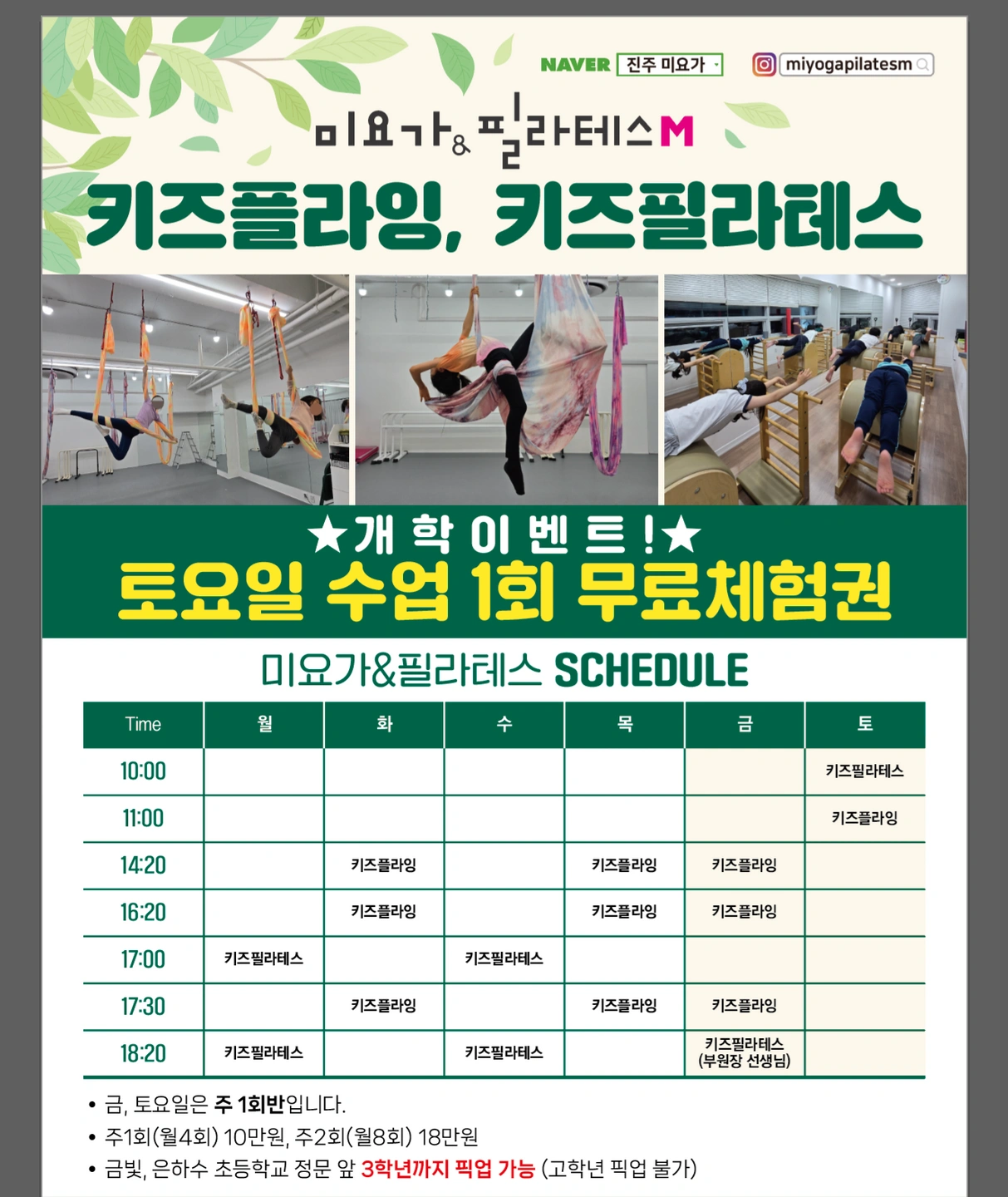 오늘 은하수초,금빛초 전단지 나눠주실분