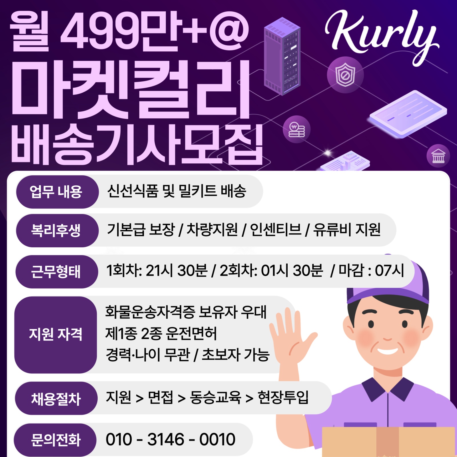 월500만원 월급 공고 썸네일