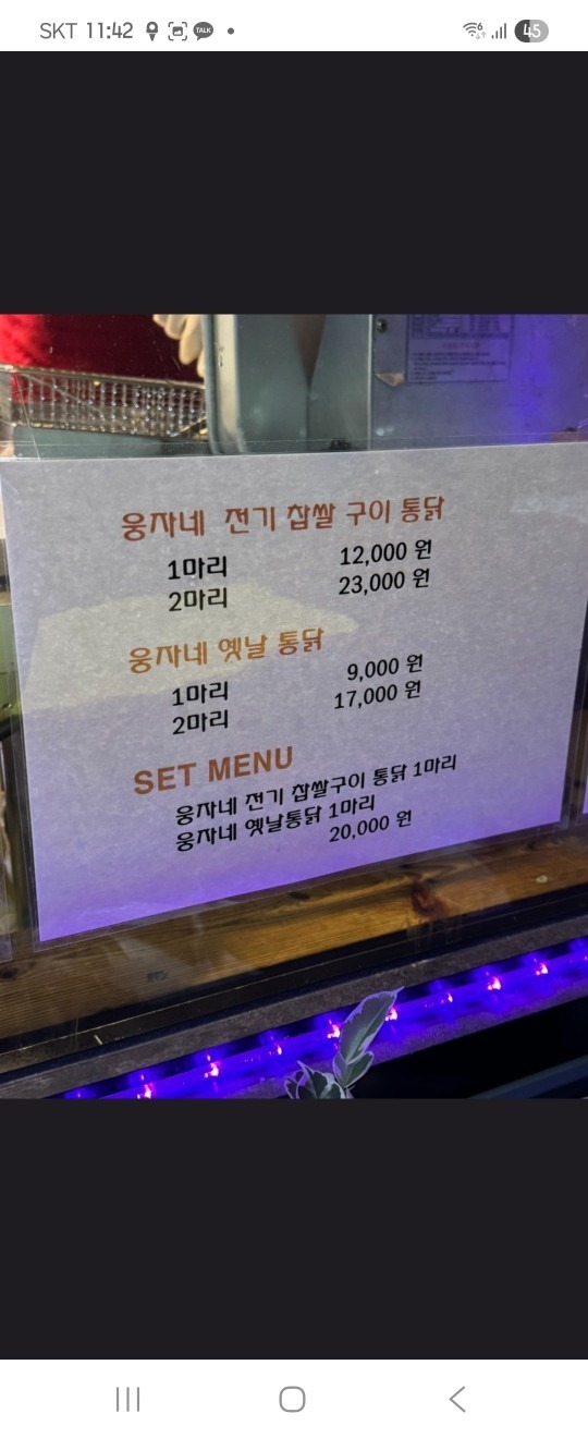 웅자네전기구이통닭