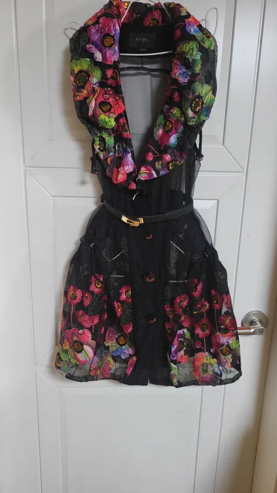 시스막스 패션 자수조끼자켓