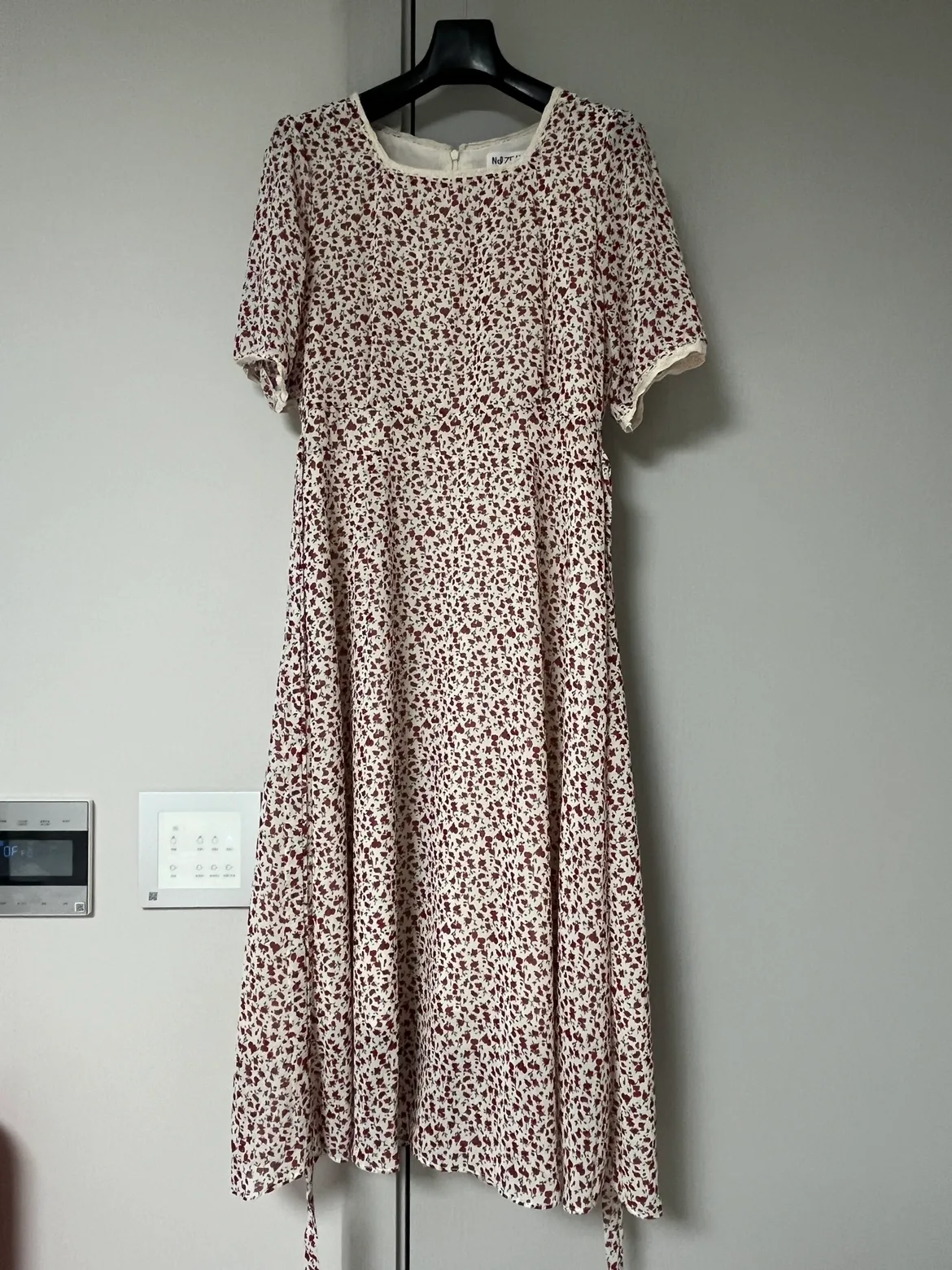 중고-장미스퀘어넥 원피스