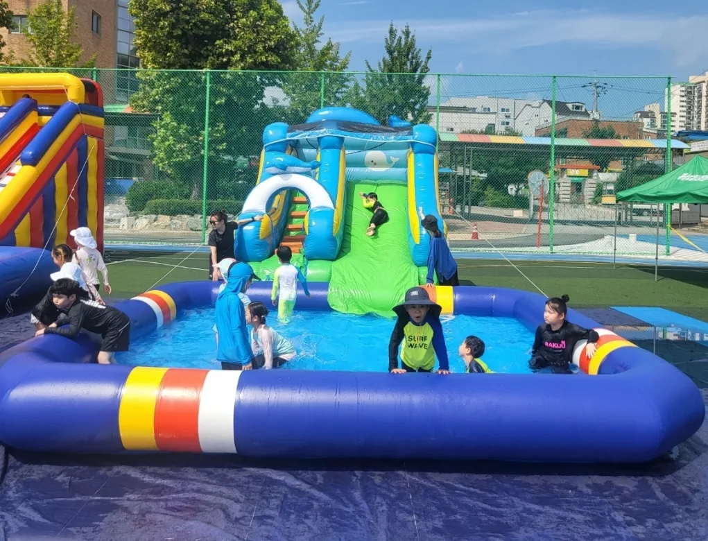 에어 수영장 중고 판매 5m x 5m