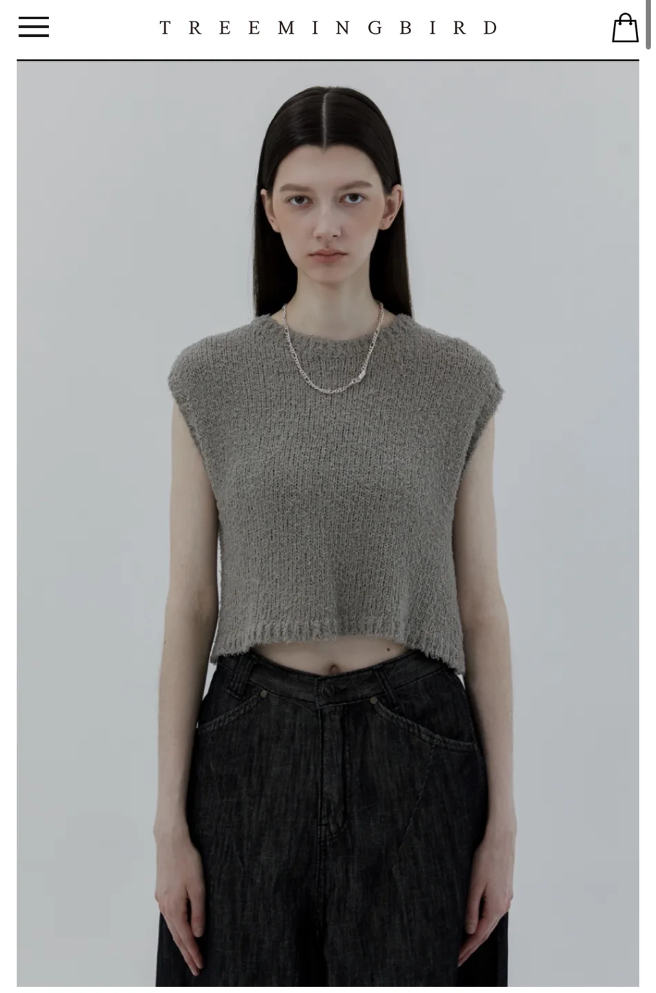 트리밍버드 부클 니트 나시 새상품 (반값택포)