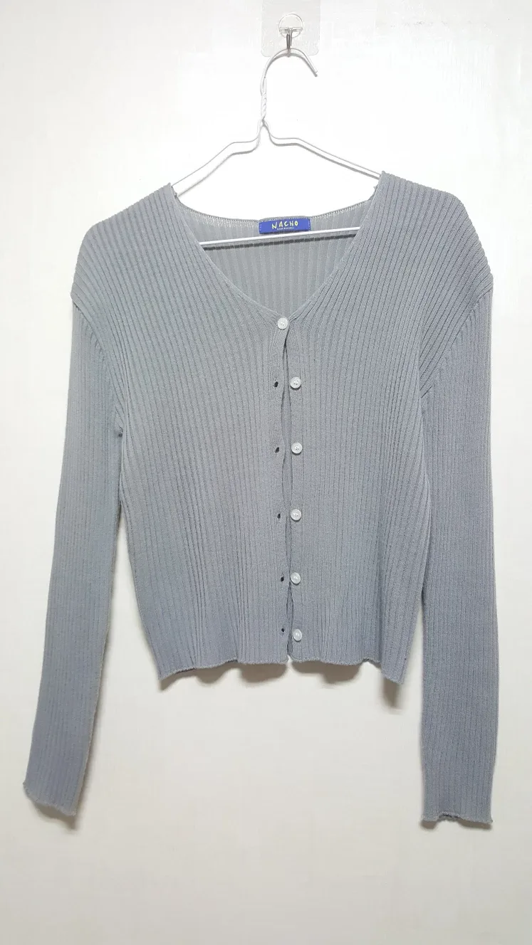 중고옷 회색가디건