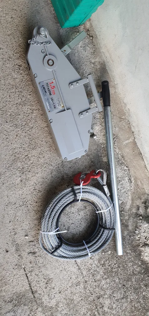 와이어 윈치 긴급 구난 구조및중량물 1.5톤 작업용 중고판매