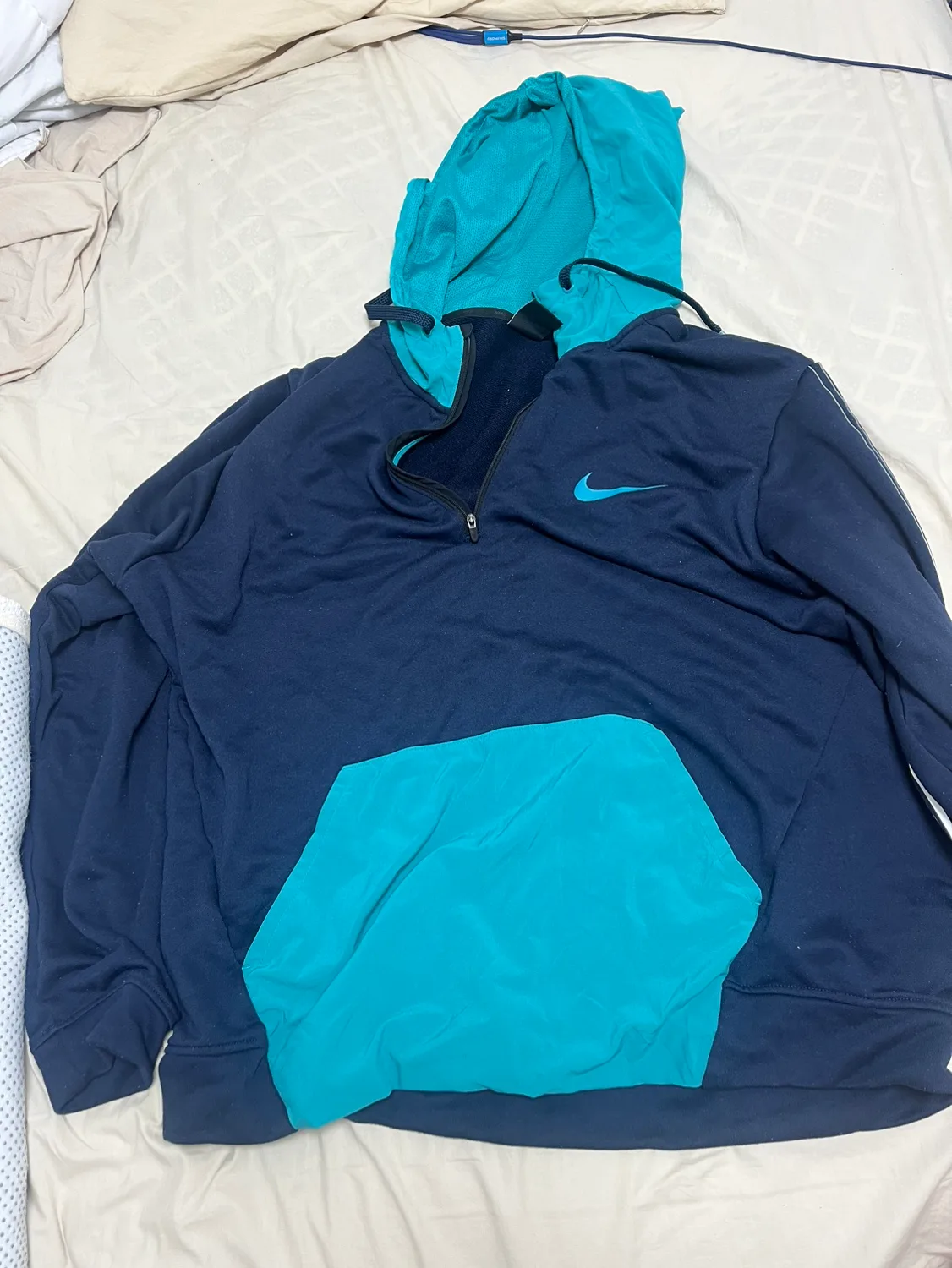 나이키 하프집업 후드 트레이닝