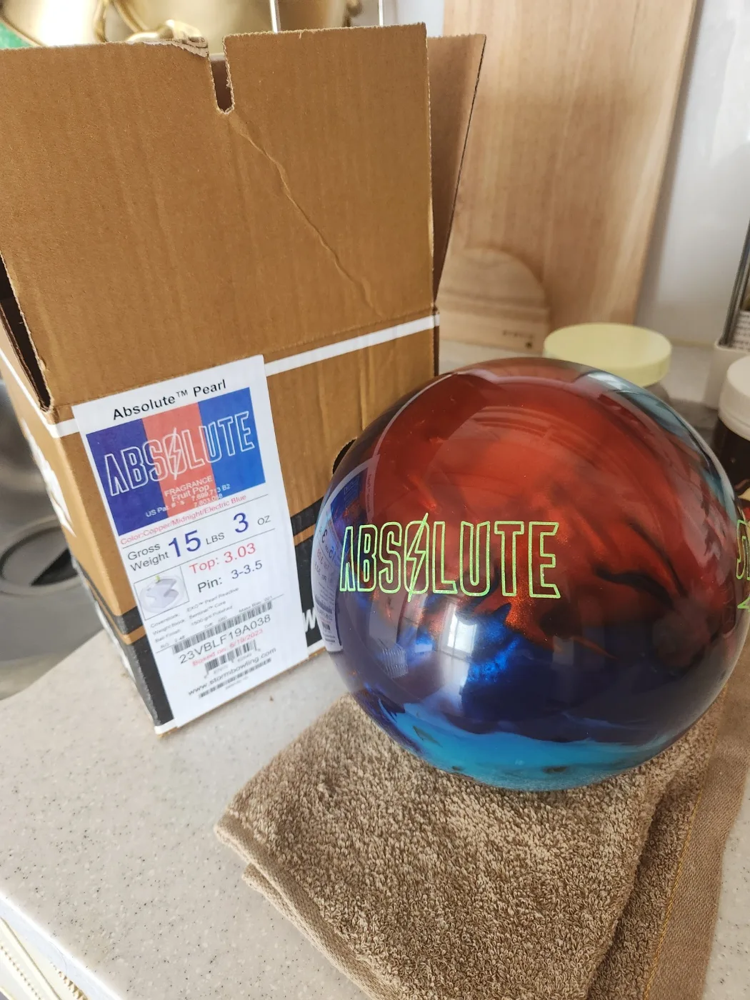 (급매 급전필요)중고 볼링공 스톰 앱솔루트펄 팝니다