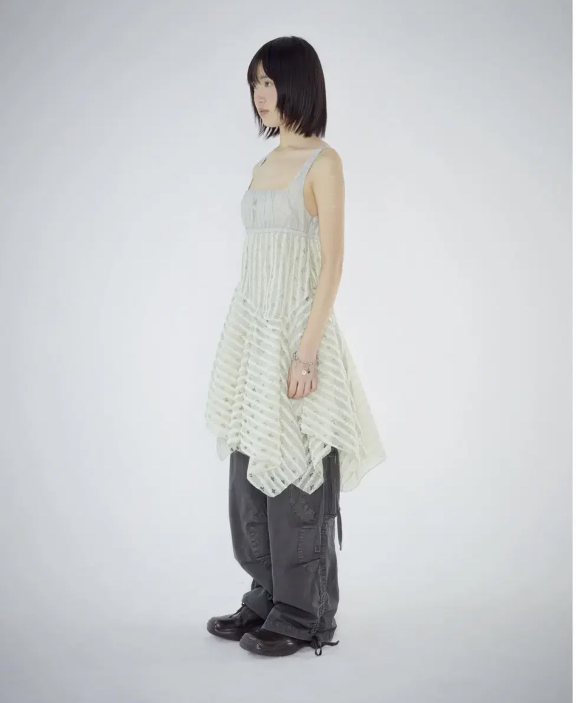 코이세이오 coyseio square neck lace-dress