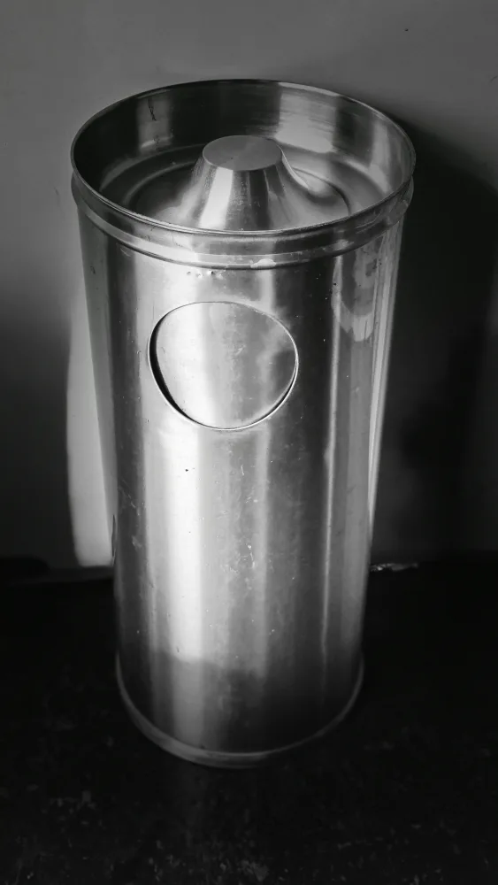 중고 스텐드(스텐)재떨이 후지통