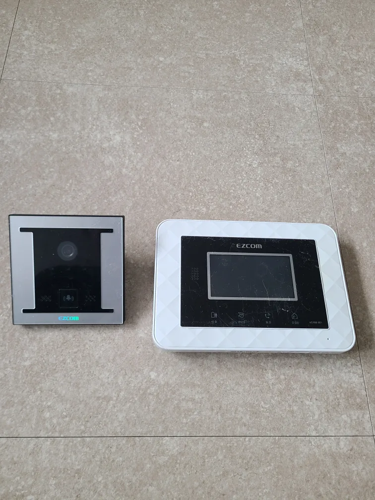 중고 아날로그 비디오폰(인터폰), 초인종 세트 싸게 판매합니다