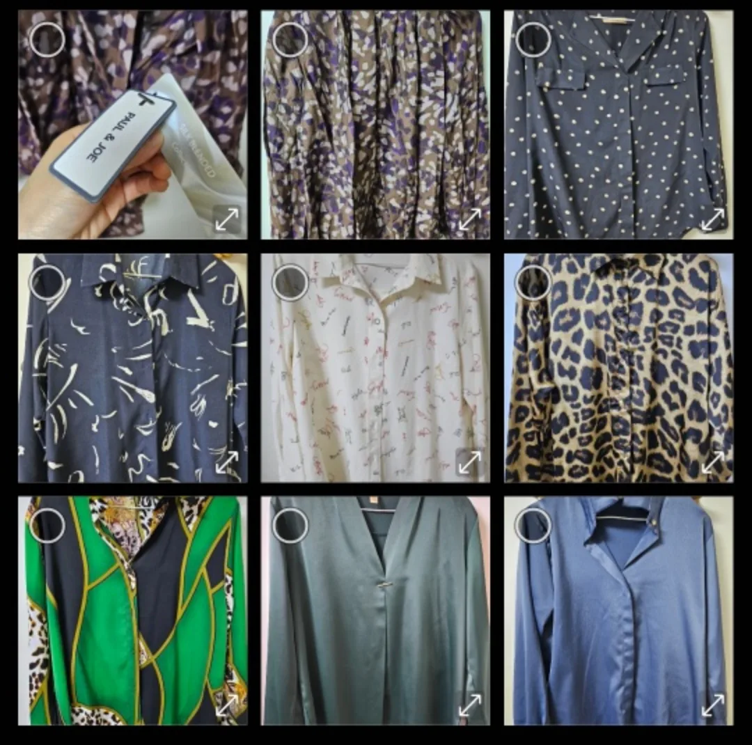셔츠형 블라우스 각각  새상품 중고제품 섞여있어요
