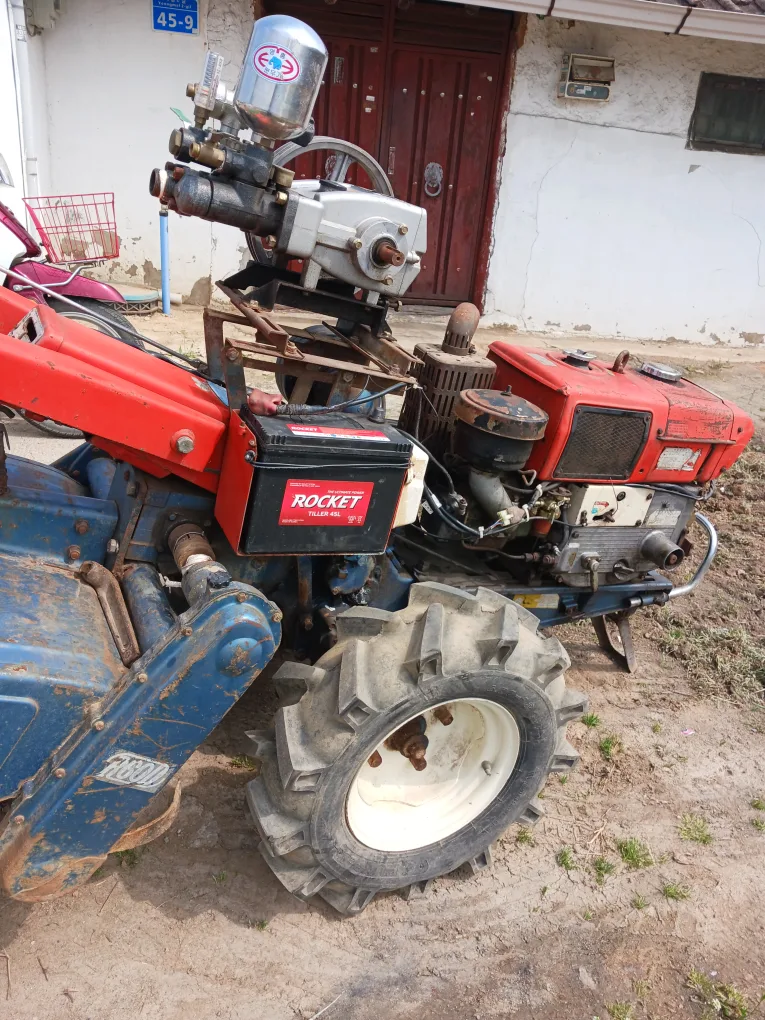 중고겨운기10마력 분무기  키시동