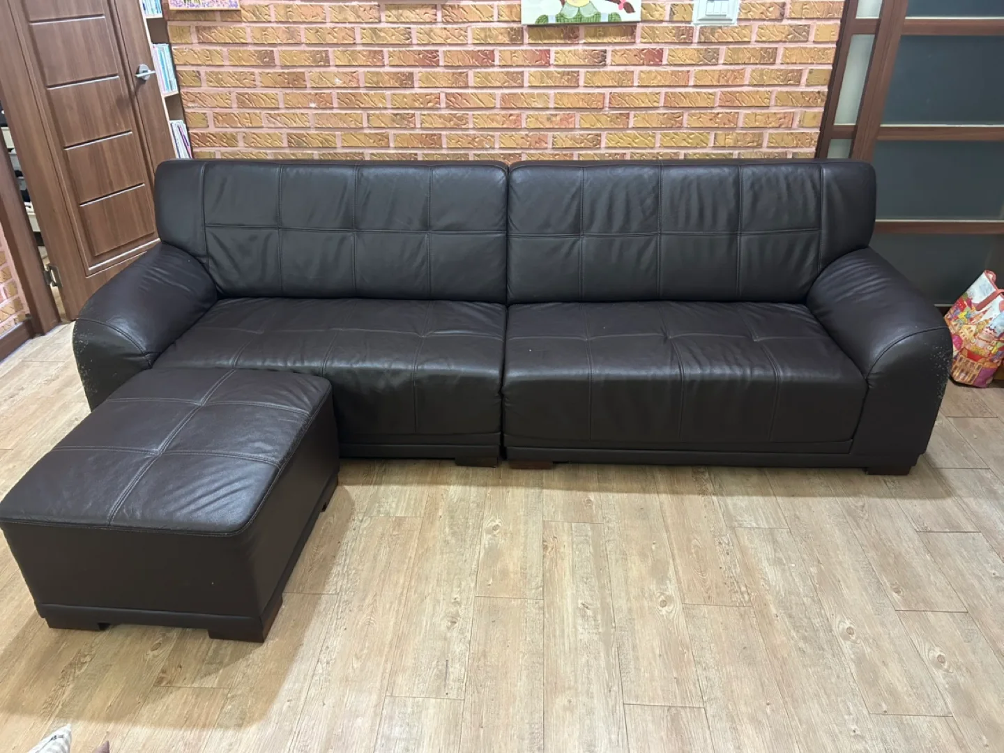 중고 가죽소파 급히 나눔