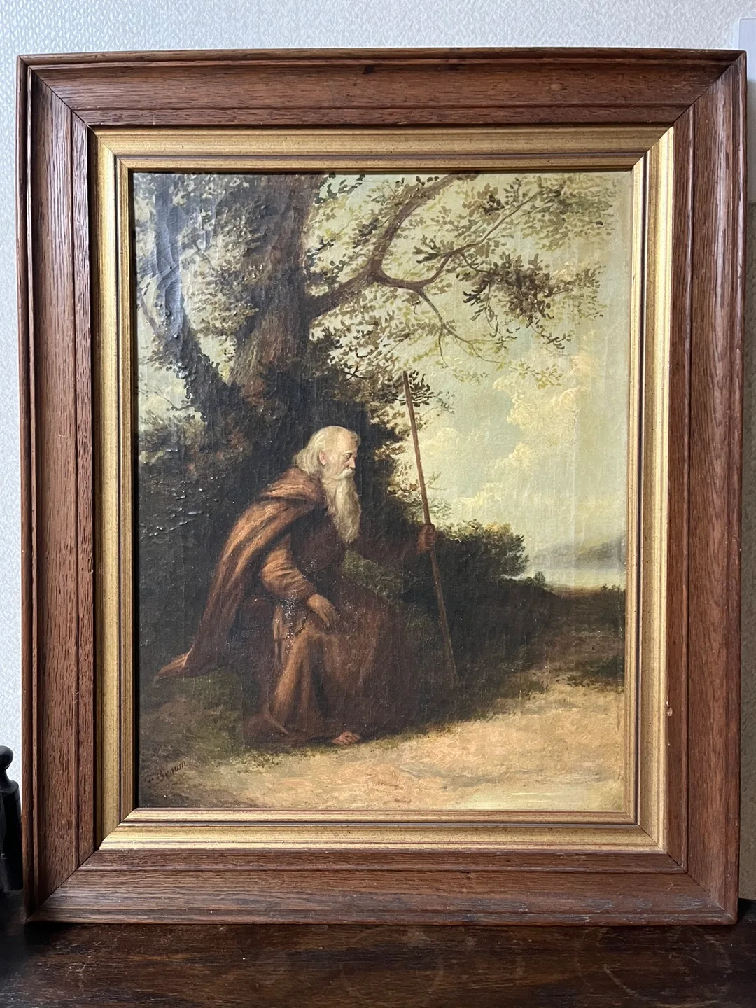 1870년대 엔틱 유화