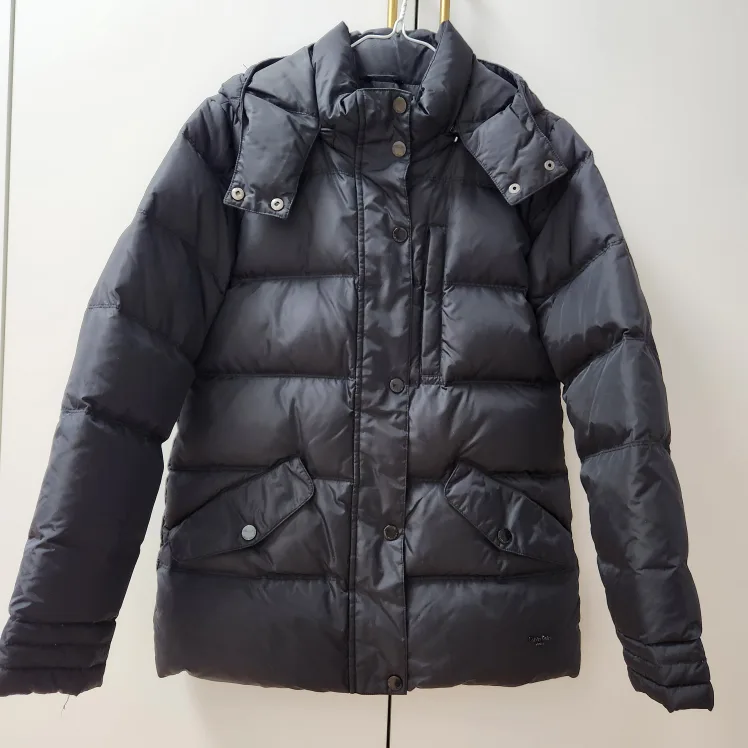 (1회착용)CK 블랙 오리털패딩