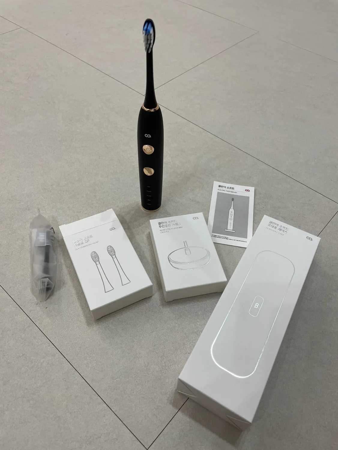 오아 클린이 소프트 검정색 전동칫솔