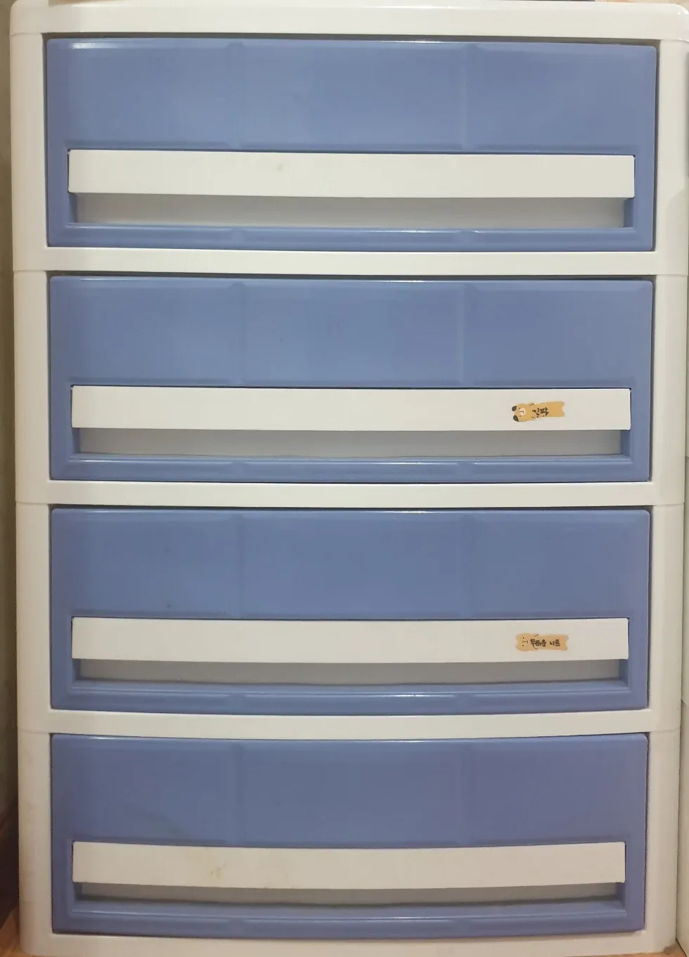 (중고)플라스틱 옷장 수납장 2개 판매합니다.