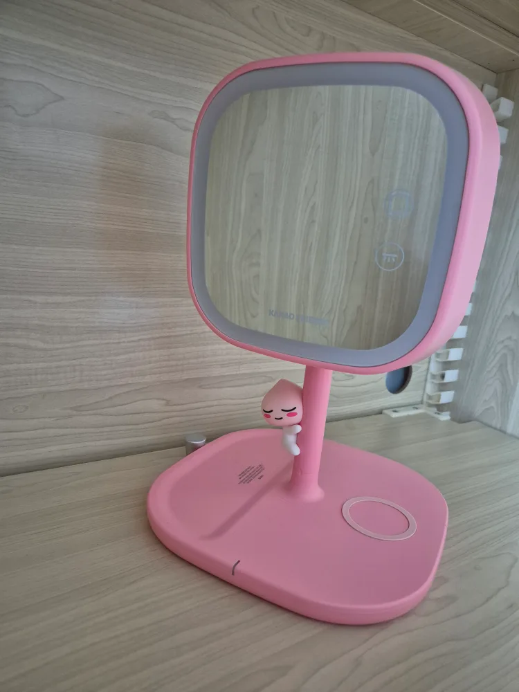 카카오프렌즈 어피치 LED스마트 무선충전거울 중고 판매