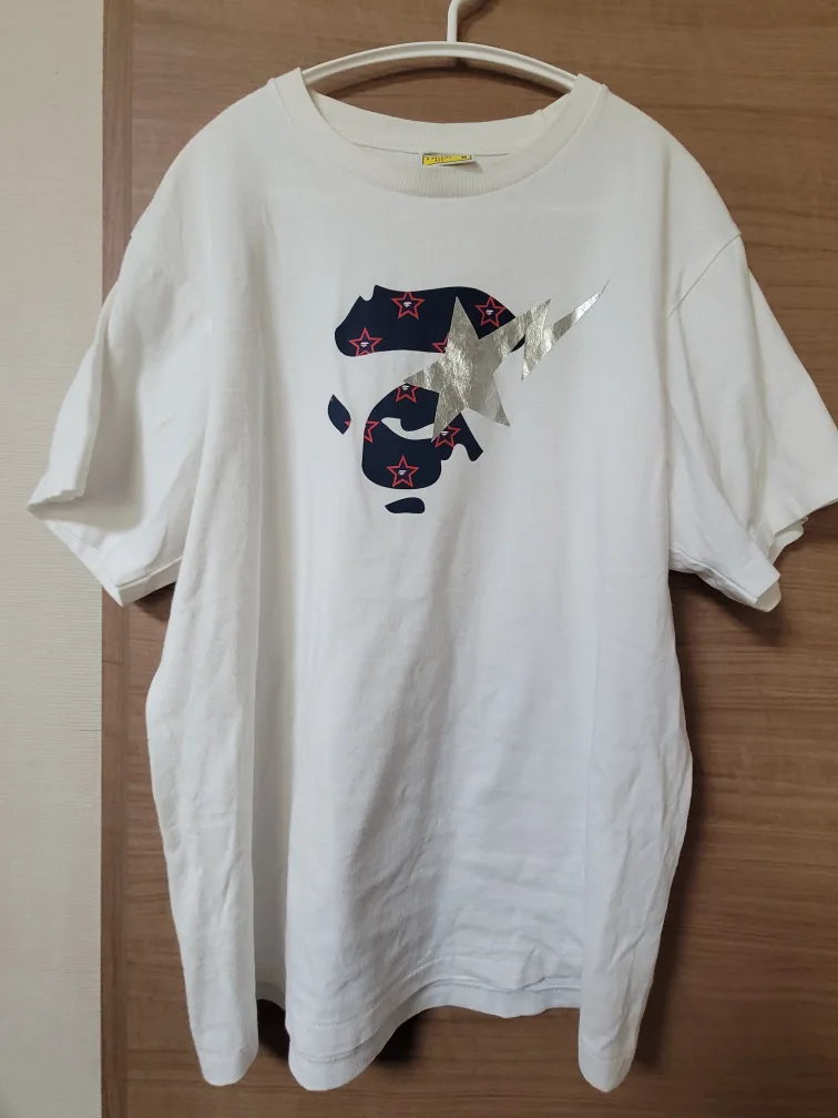 베이프 실버 스타 반팔