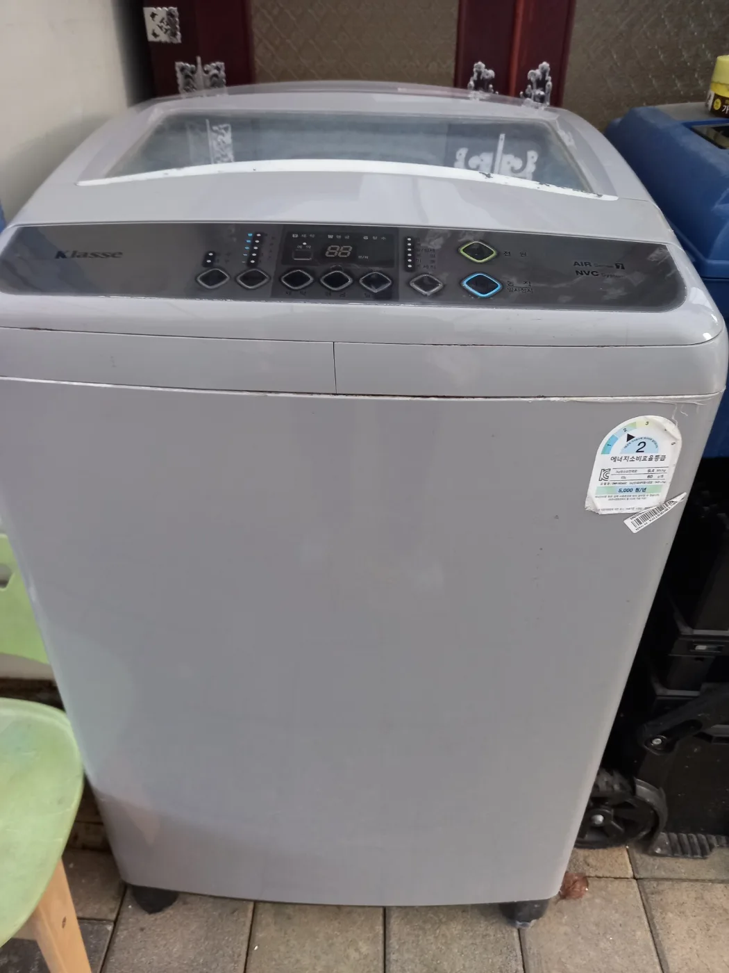 대우 클라쎄 15kg중고세탁기