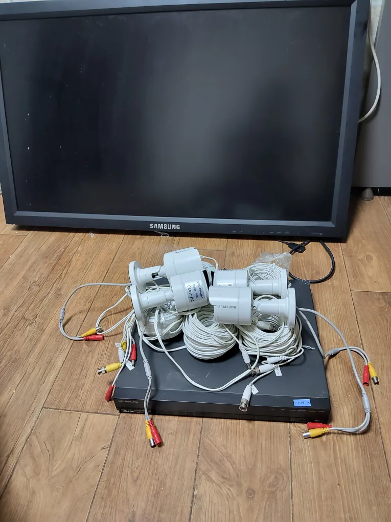 hrd442 dvr(4채널cctv)+삼성tv