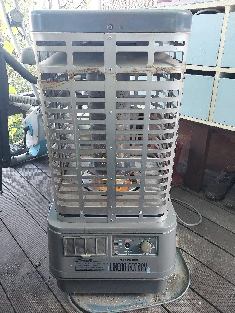 중고 로타리 난로입니다