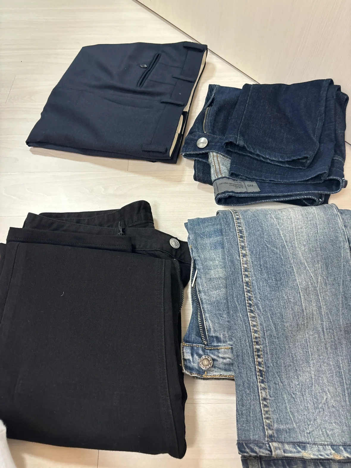 중고바지(허리33) 총 4벌