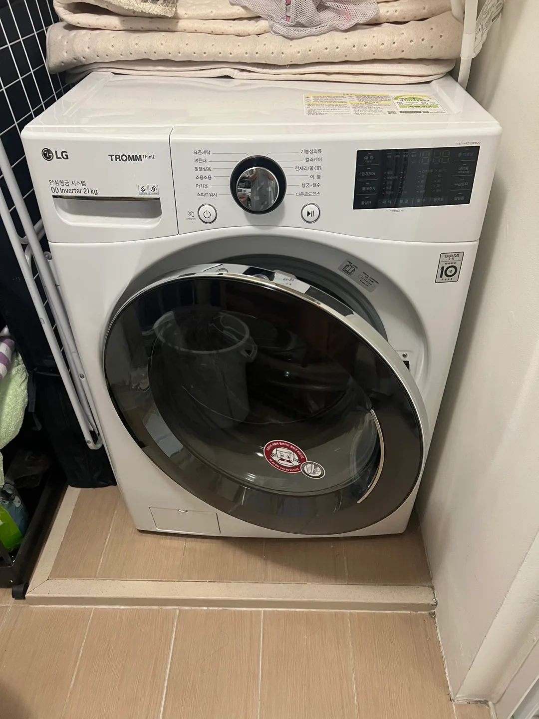 ❗️급처분❗️LG 트롬 21kg 드럼 세탁기 판매합니다.