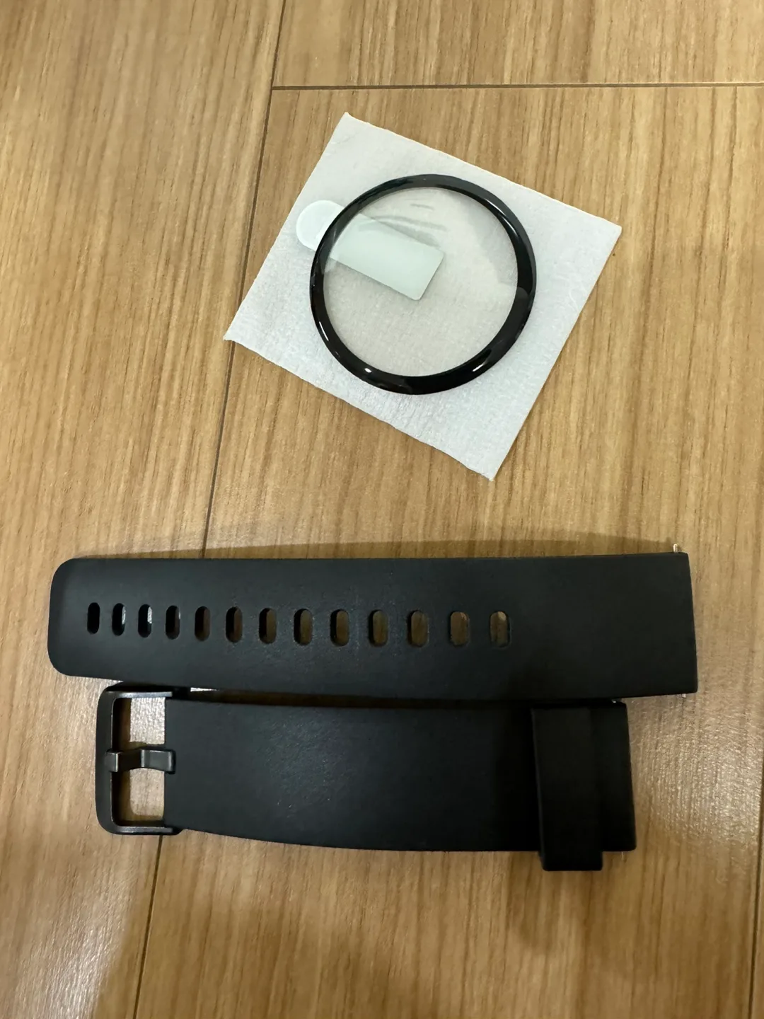 세븐일렉 스마트워치 HL6 pro용 -손목밴드 중고+액정커버 새것