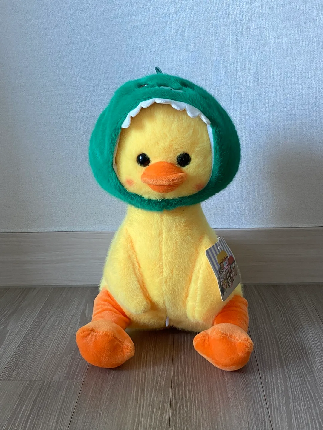 새상품 공룡모자 쓴 오리 인형