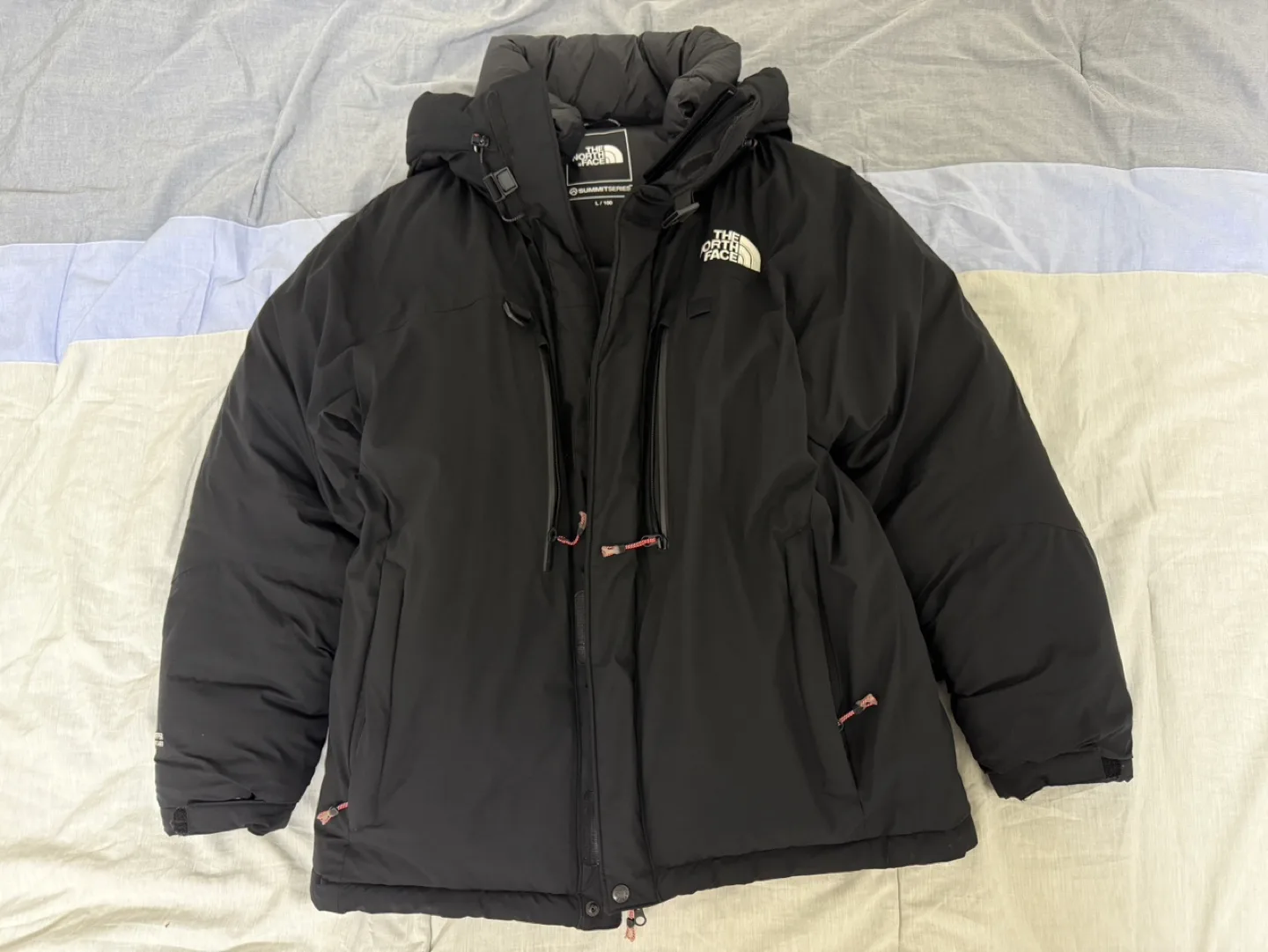 노스페이스 히말라야 패딩 블랙 L 100 극미중고 팝니다