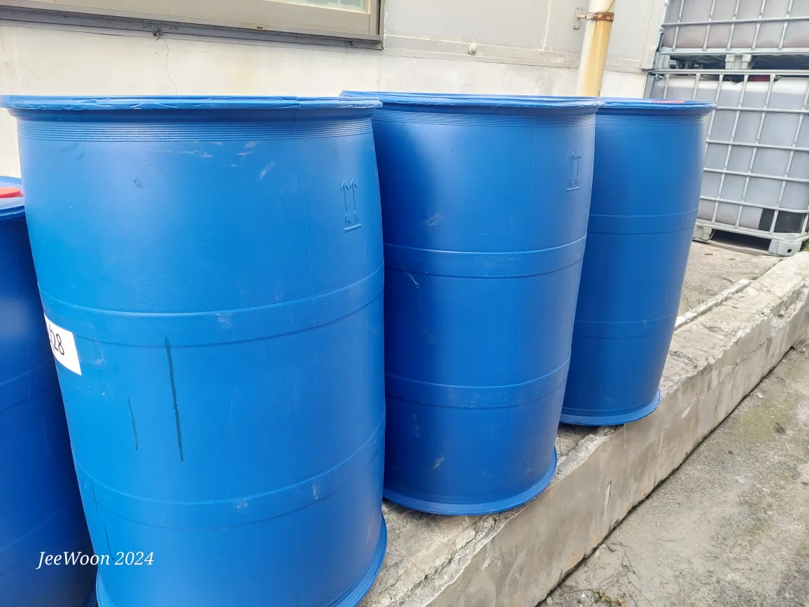 플라스틱 200리터 중고 드럼