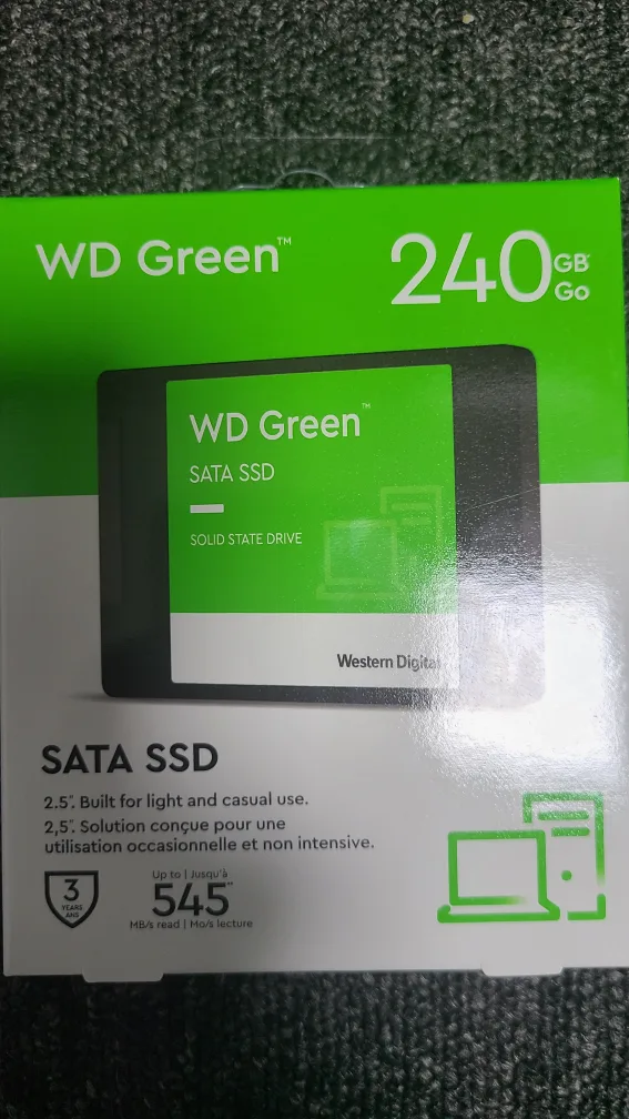 미개봉 wd green sata ssd 240gb
