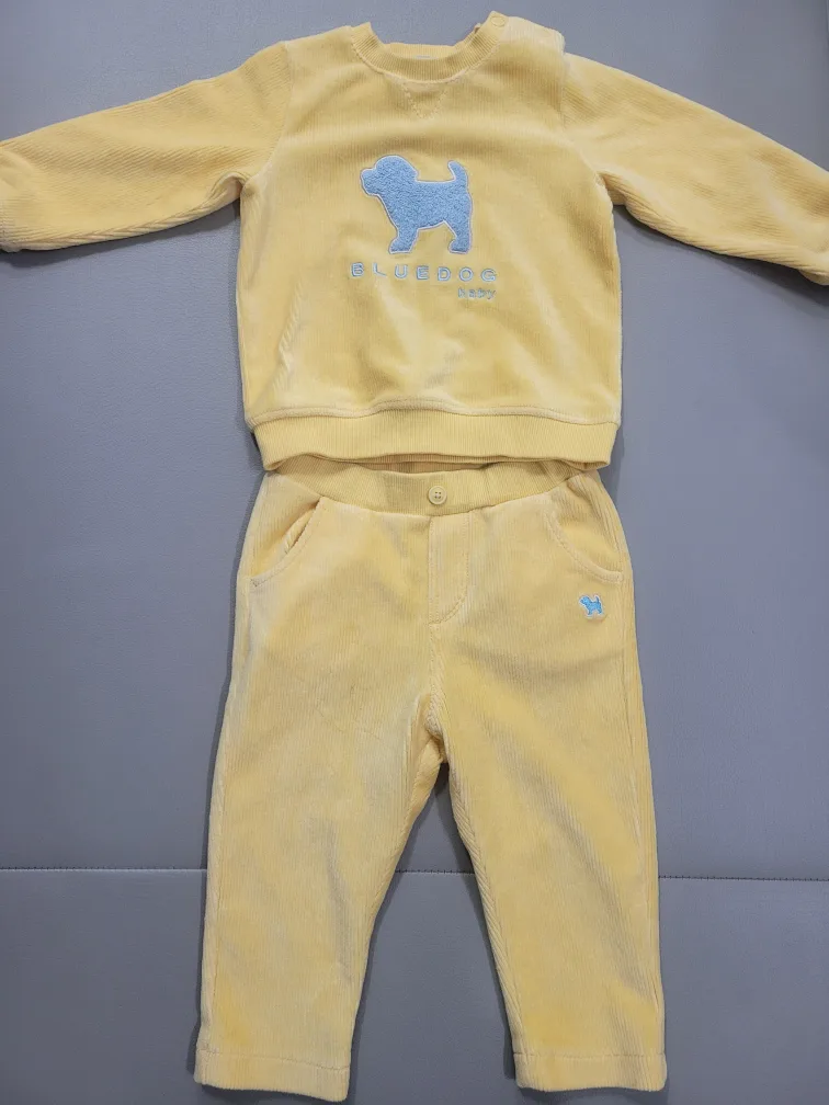 블루독베이비 코듀로이 상하복 80~85 (24갤)