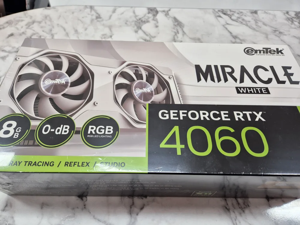 [미개봉] RTX 4060 miracle WHITE 그래픽카드 8G