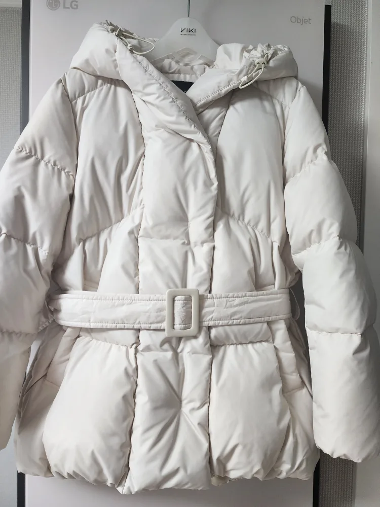 헤지스 하프 구스다운(아이보리,90)