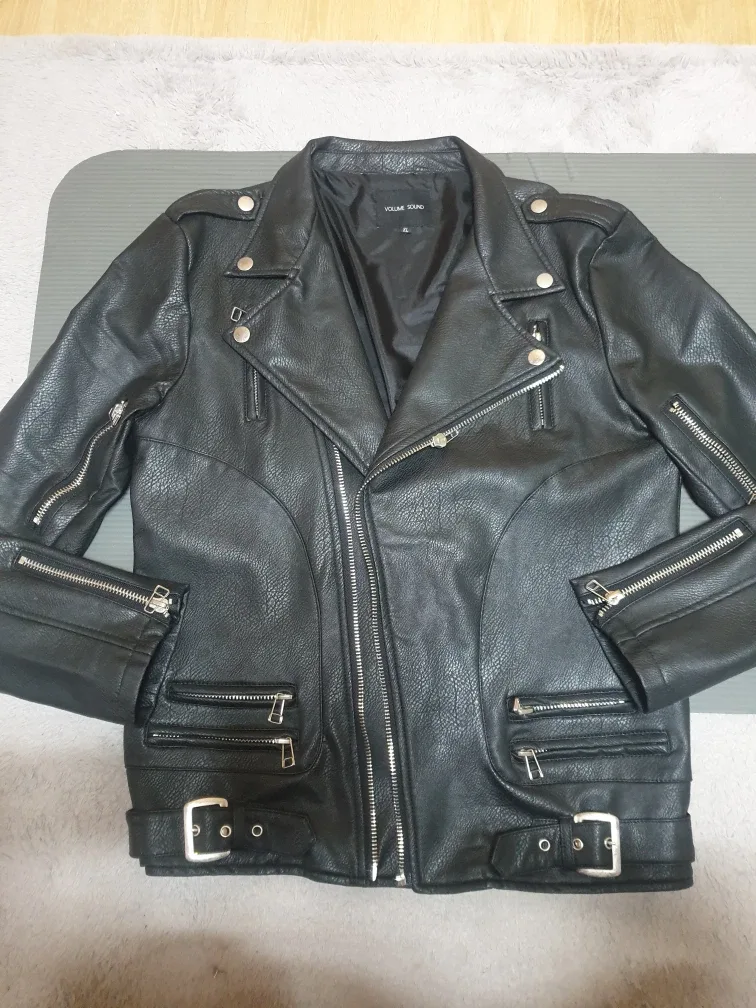 디테일 포인트 라이더자켓 xl