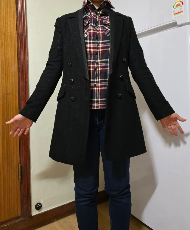 검정 코트(중고)(수원역 인근 직거래가능)
