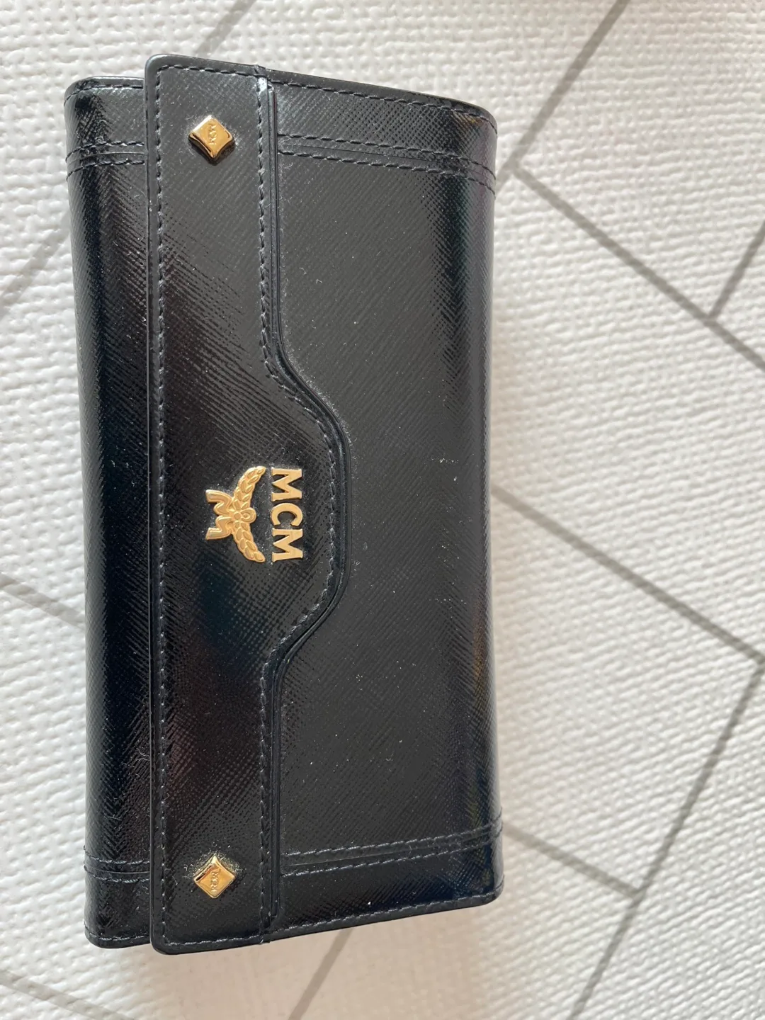 mcm 여성 장지갑 검정