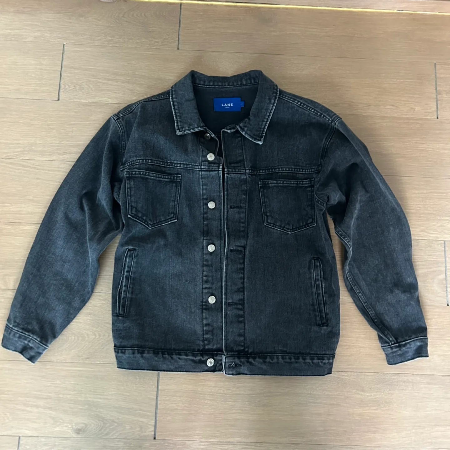 보세 흑청 데님 자켓(중고)